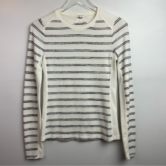 rag & bone Tops - Rag & Bone Lightweight Pin-Striped Sweater